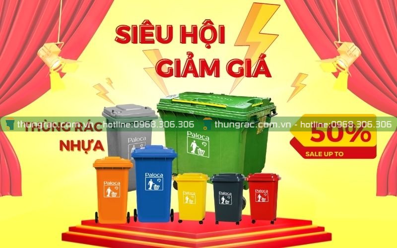 Giảm giá thùng rác nhựa