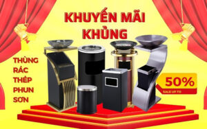 Giảm giá thùng rác thép