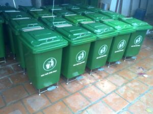 Thùng rác nhựa composite 60 lít