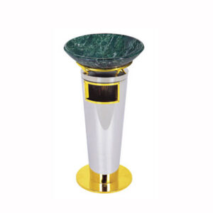 Thùng rác inox có khay thủy tinh