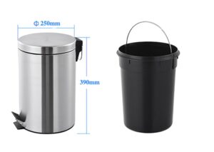 Thùng rác inox đạp chân 12 lít