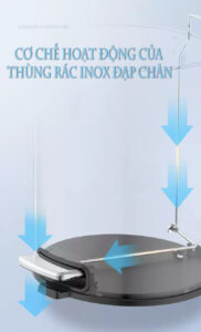 Thùng rác inox đạp chân