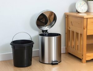 Thùng rác inox đạp chân 5 lít
