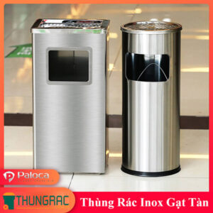 Thùng rác inox gạt tàn