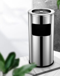 Thùng rác inox gạt tàn