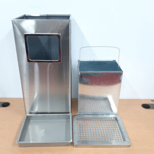 Thùng rác inox gạt tàn hình chữ nhật