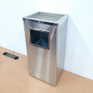 Thùng rác inox gạt tàn hình chữ nhật