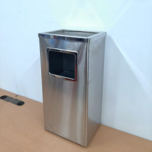 Thùng rác inox gạt tàn hình chữ nhật