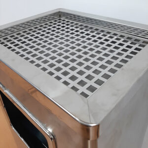 Thùng rác inox gạt tàn hình chữ nhật