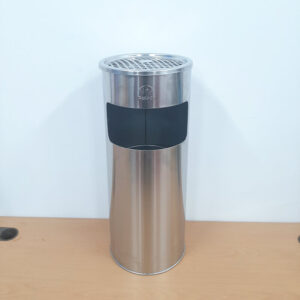 Thùng rác inox gạt tàn hình tròn