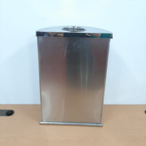 Thùng rác inox hình bán nguyệt