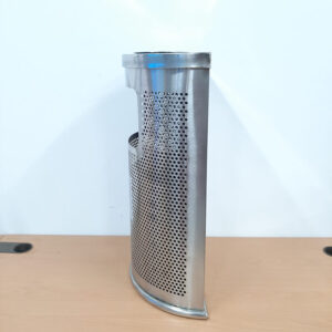 Thùng rác inox hình bán nguyệt