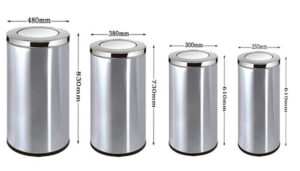Thùng rác inox nắp lật