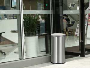 Thùng rác inox nắp lật