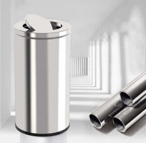 Thùng rác inox nắp lật