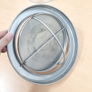 Thùng rác inox nắp lật ø250