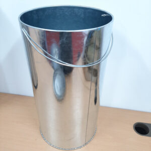 Thùng rác inox nắp lật ø250