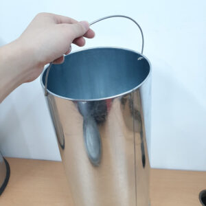 Thùng rác inox nắp lật ø250