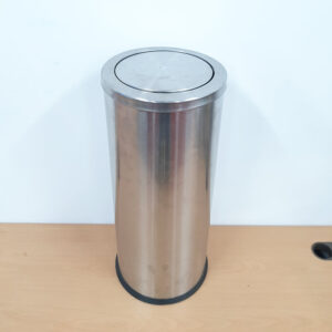 Thùng rác inox nắp lật ø250