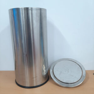 Thùng rác inox nắp lật ø300