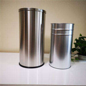 Thùng rác inox nắp lật ø300
