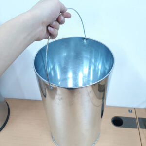 Thùng rác inox nắp lật ø300