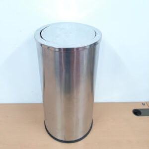 Thùng rác inox nắp lật ø300