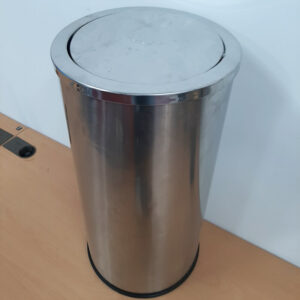 Thùng rác inox nắp lật ø300