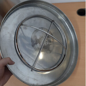 Thùng rác inox nắp lật ø380