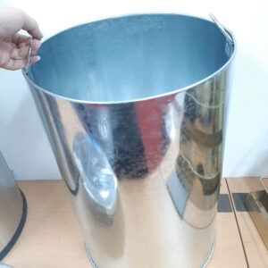 Thùng rác inox nắp lật ø380