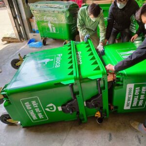 Thùng rác nhựa 660 lít