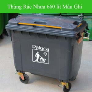 Thùng rác nhựa 660 lít