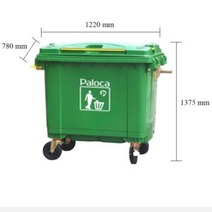 Thùng rác nhựa 660 lít