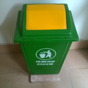 Thùng rác nhựa đế đá 60 lít