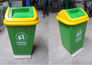 Thùng rác nhựa đế đá 60 lít
