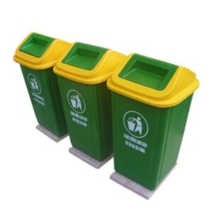 Thùng rác nhựa đế đá 60 lít