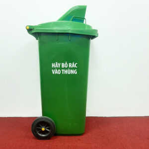 Thùng rác nhựa nắp đẩy 120 lít