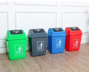 Thùng rác nhựa nắp đẩy 25 lít