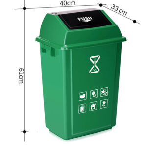 Thùng rác nhựa nắp đẩy 40 lít