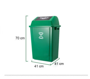 Thùng rác nhựa nắp đẩy 60 lít