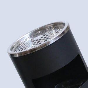 Thùng rác thép có gạt tàn hình tròn