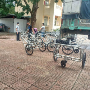 Xe gom rác 400 lít bằng tôn