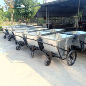Xe gom rác 400 lít bằng tôn