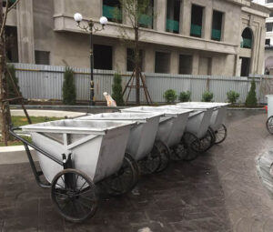 Xe gom rác 400 lít bằng tôn