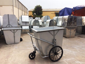 Xe gom rác 500 lít bằng tôn