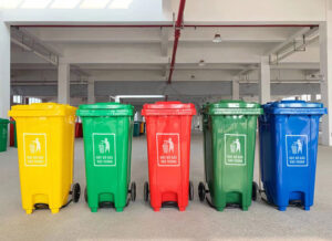 Cơ chế hoạt động nắp đạp chân của các loại thùng rác