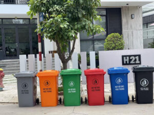 Những lưu ý khi sử dụng thùng rác nhựa công cộng