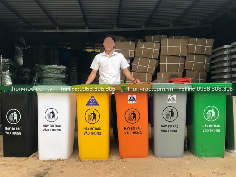 Hướng dẫn phân loại rác theo màu của thùng rác nhựa