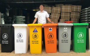 Hướng dẫn phân loại rác theo màu của thùng rác nhựa