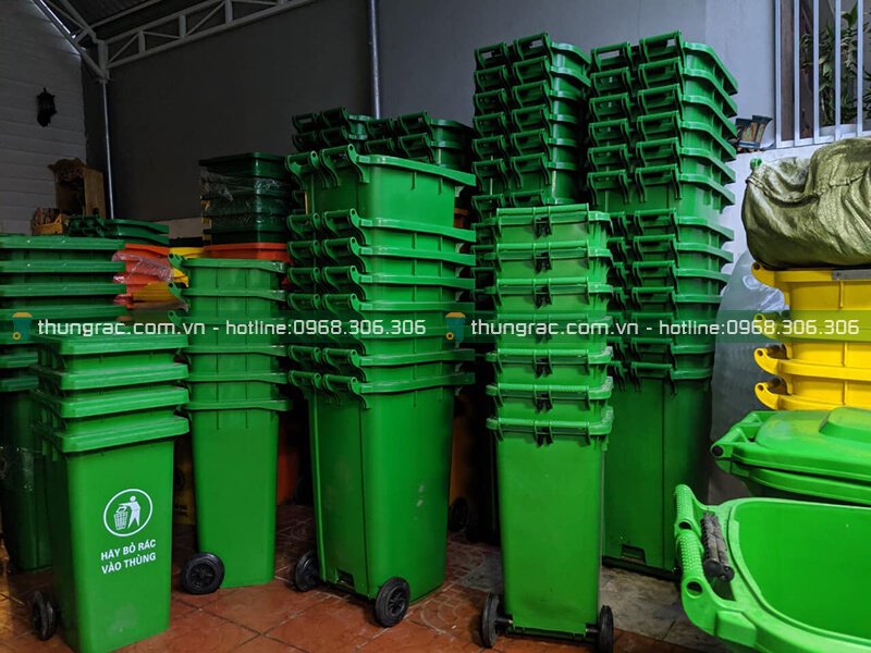 Hướng dẫn phân loại rác thải theo màu của thùng rác nhựa